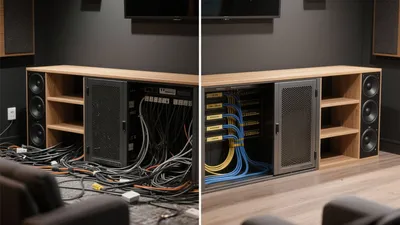 Before & After: Home Theater Cable Management Makeover