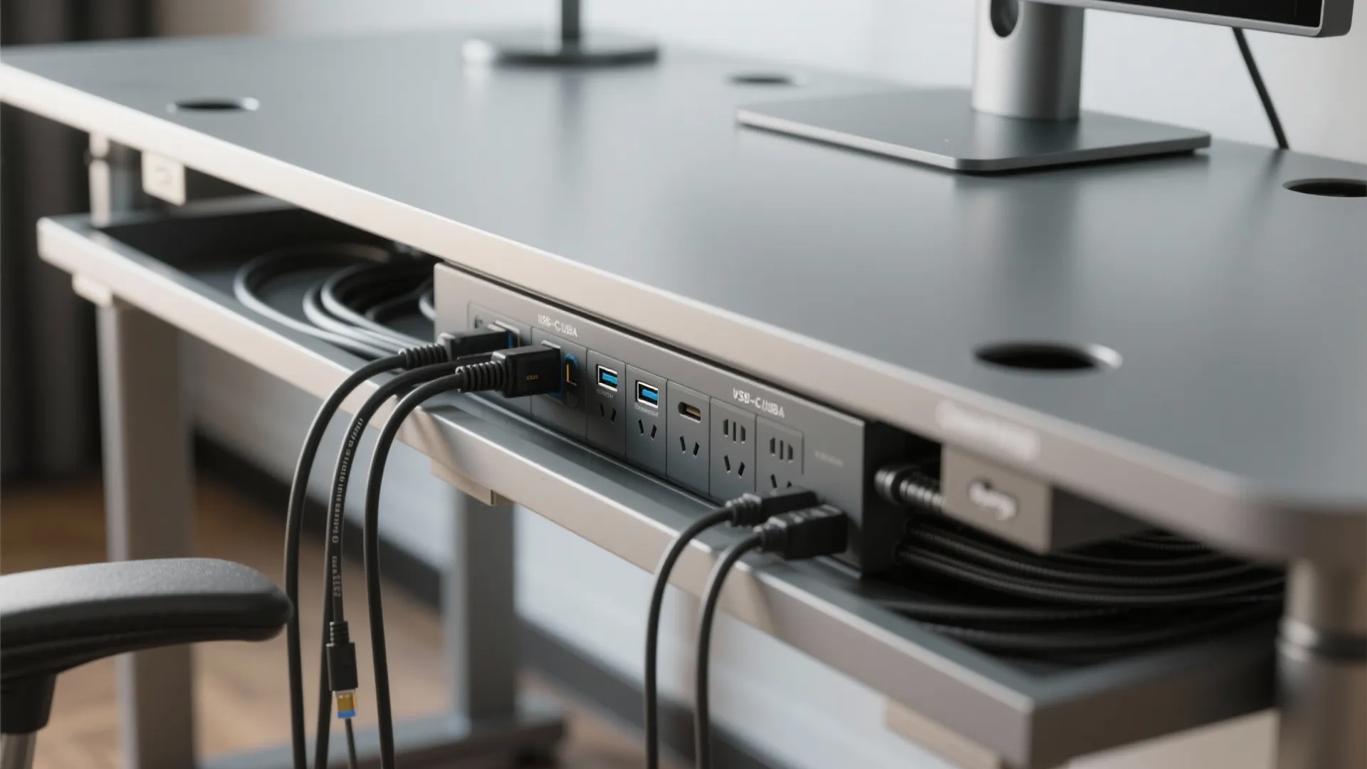 Tech-Ready Desks and Cable Discipline