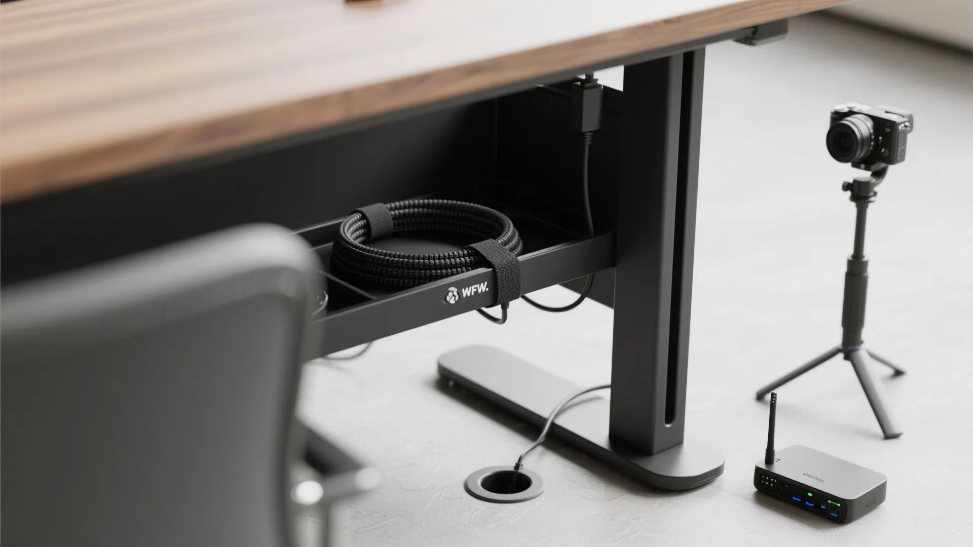 Agile tech, cable management, and movable add-ons