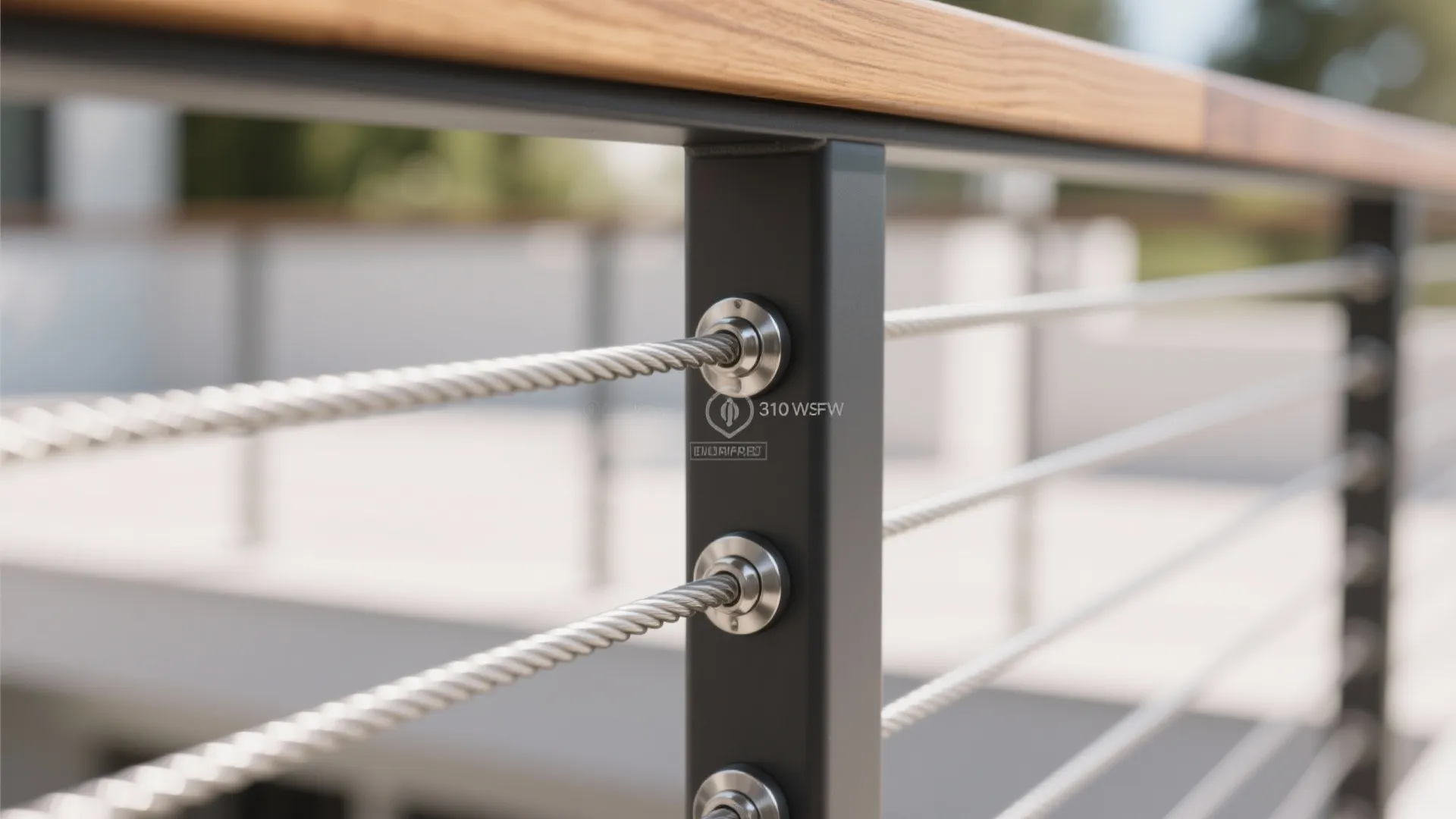 Stainless Steel Cable Railing with Warm Posts
