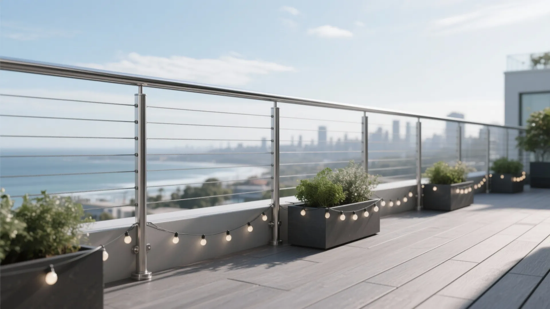 Cable Railing: Crisp Lines and Maximum Airflow