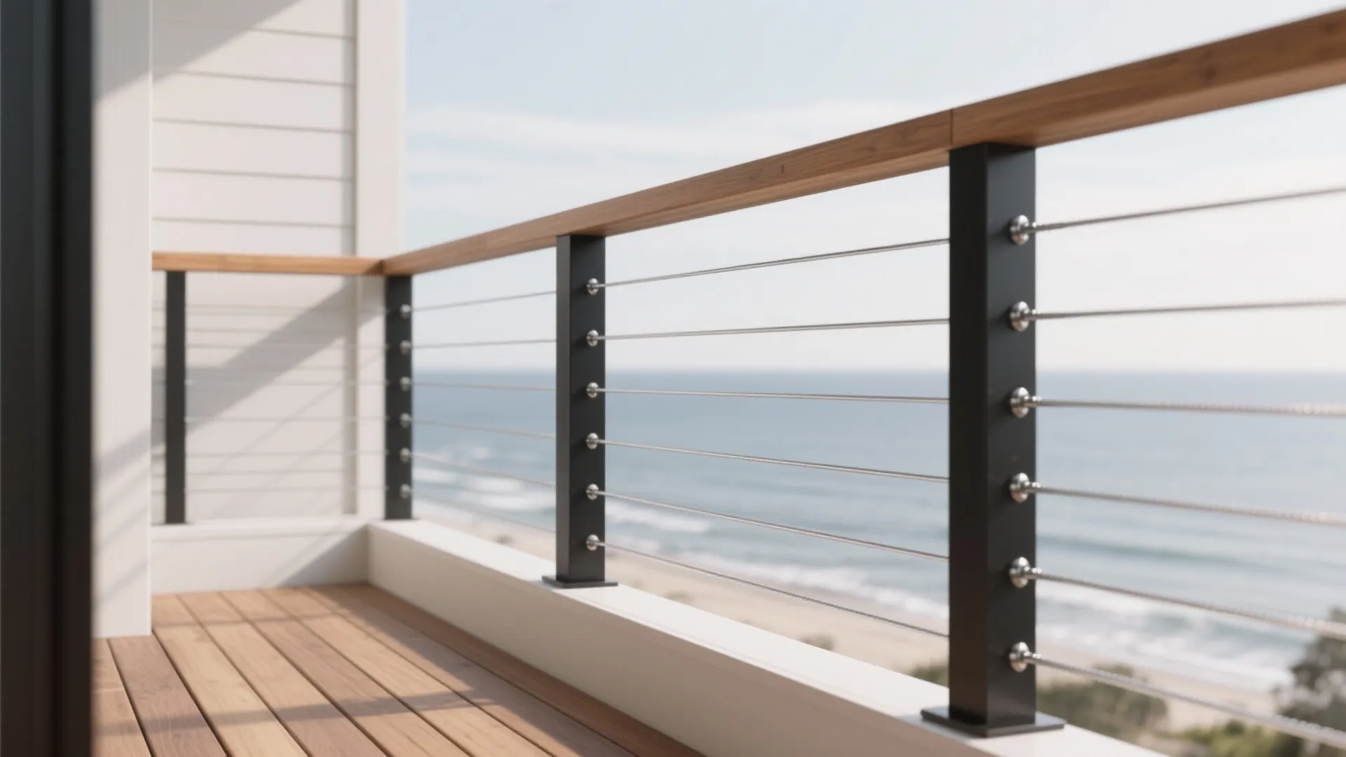 Sleek Cable Railing to Max Out Airiness