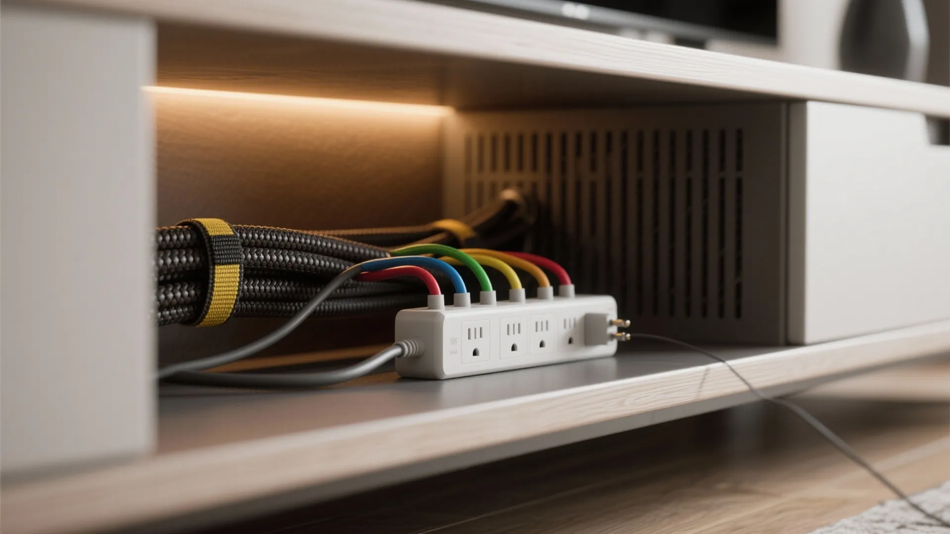 Hidden Storage, Tidy Cables, and Smart Control