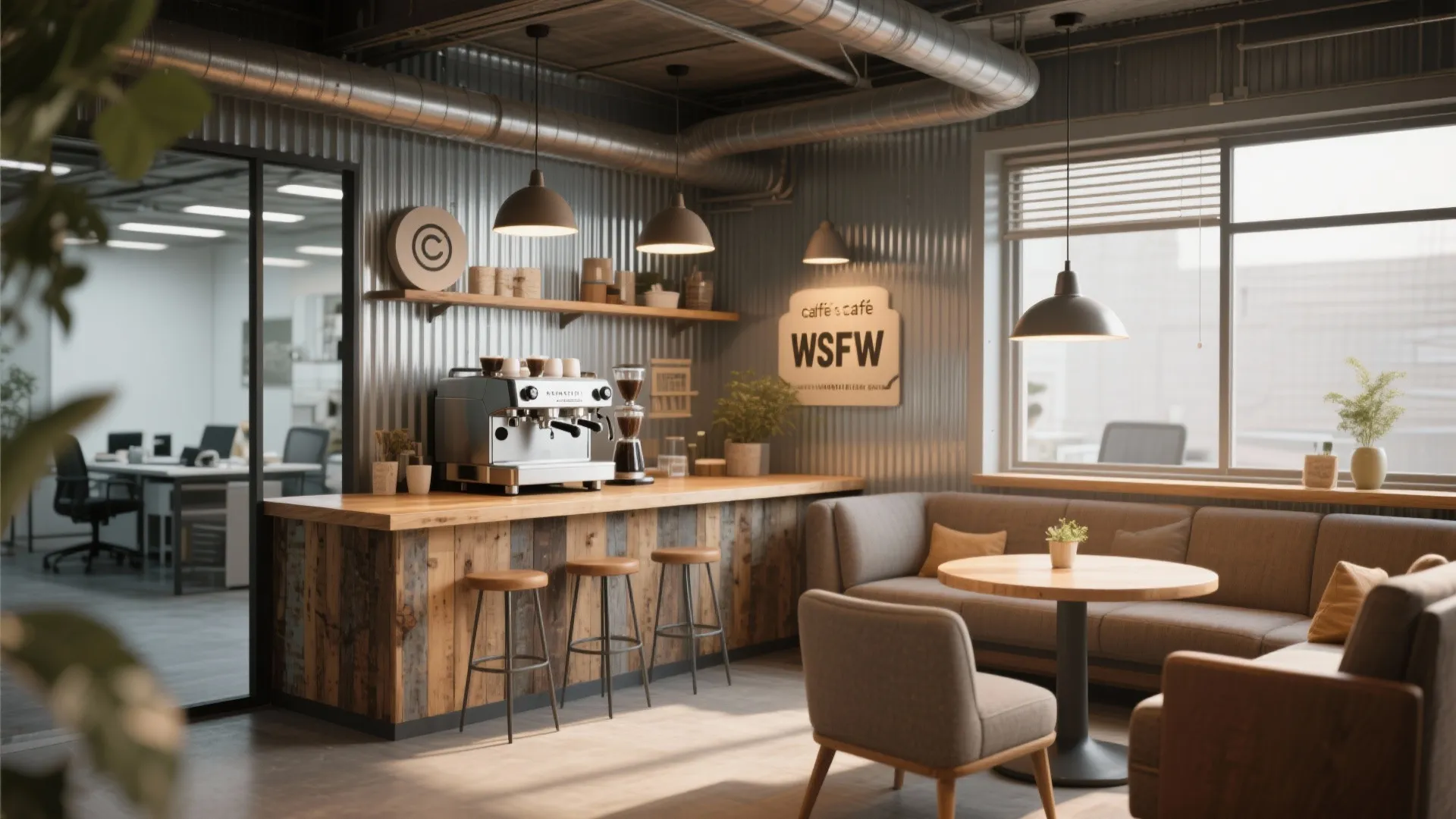 10. Café-Style Break Area