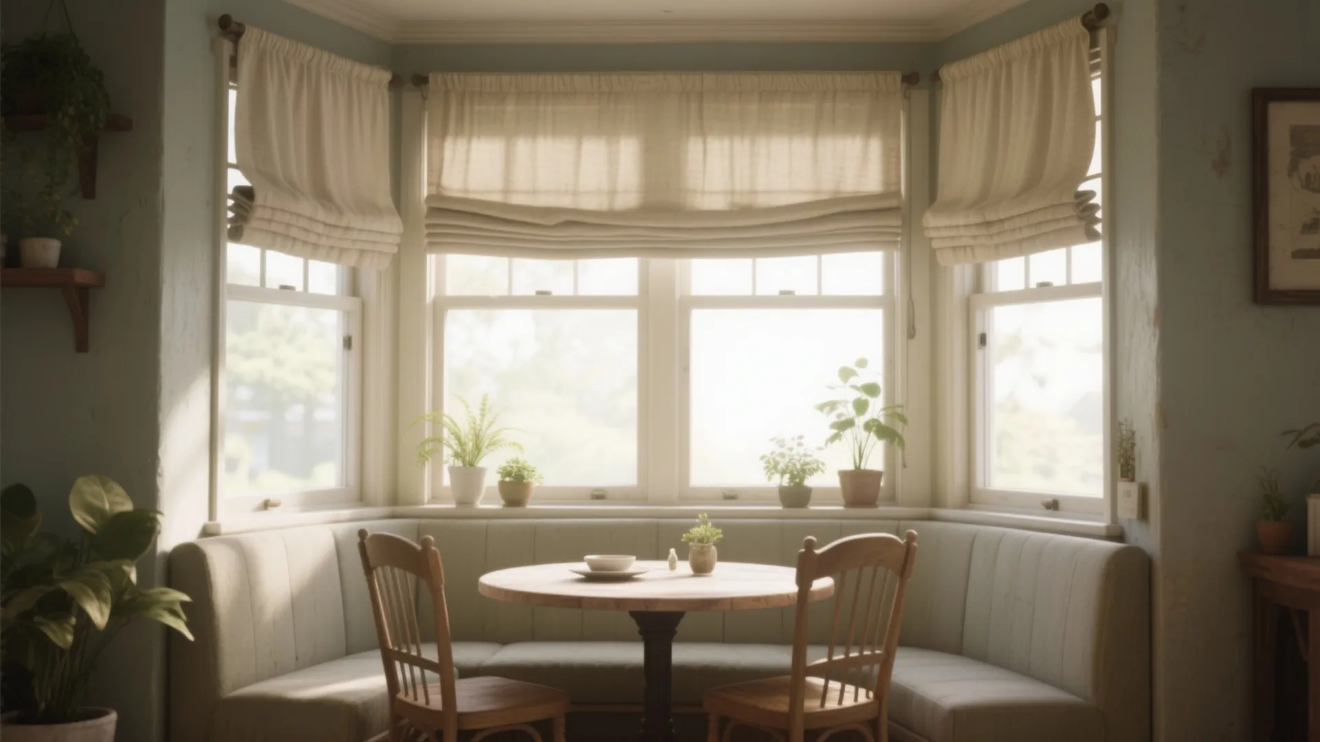 2. Cafe curtains for half-window charm