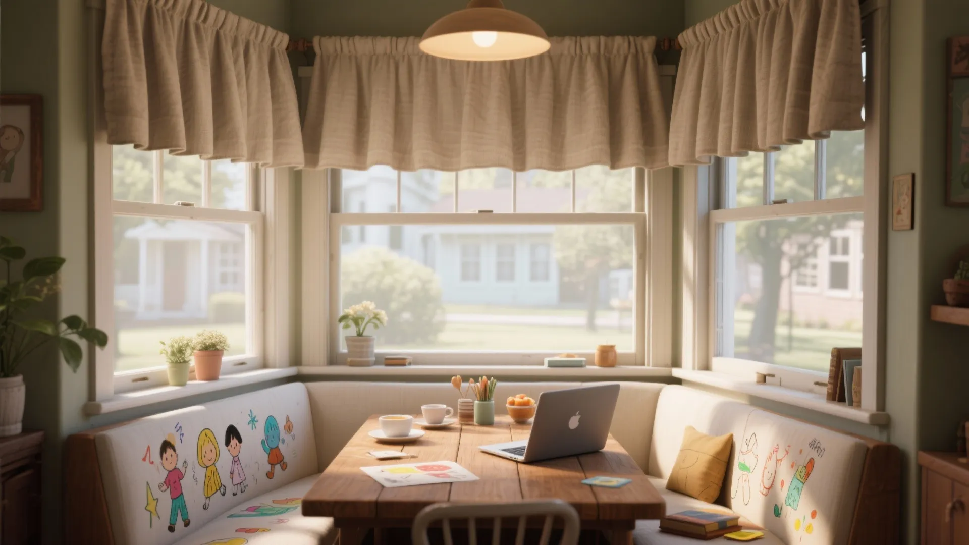 3. Short Cafe Curtains for Nooks