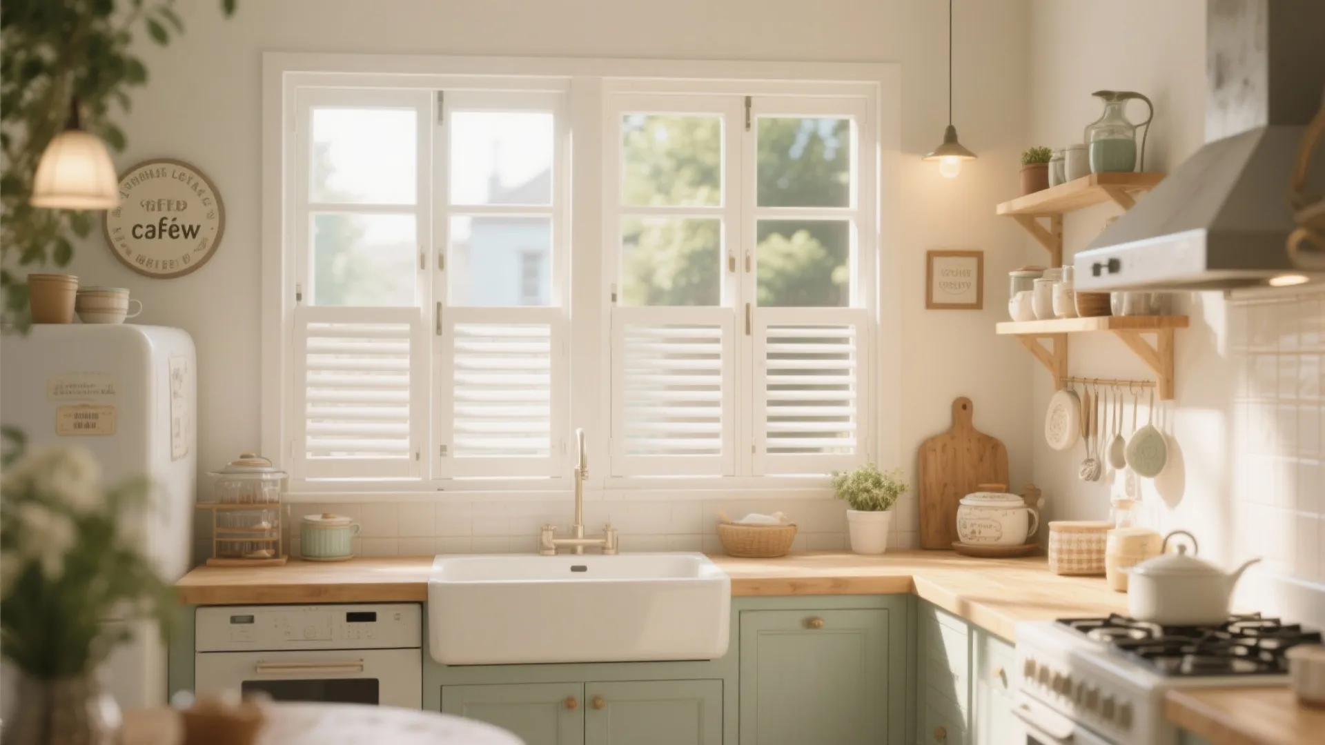 2. Café-Style Half Shutters