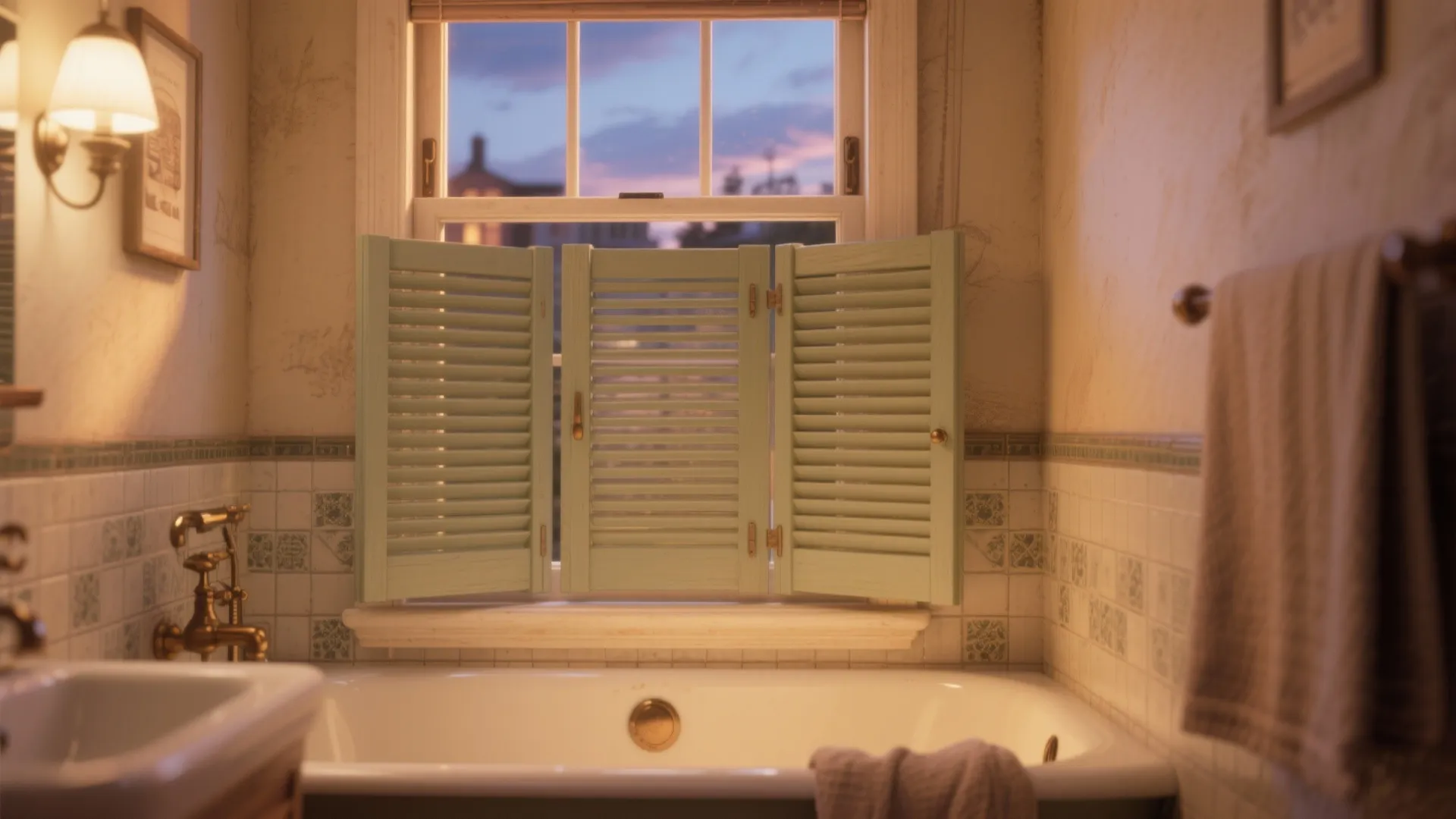 4. Café-Style Shutters — Charming and Focused Privacy