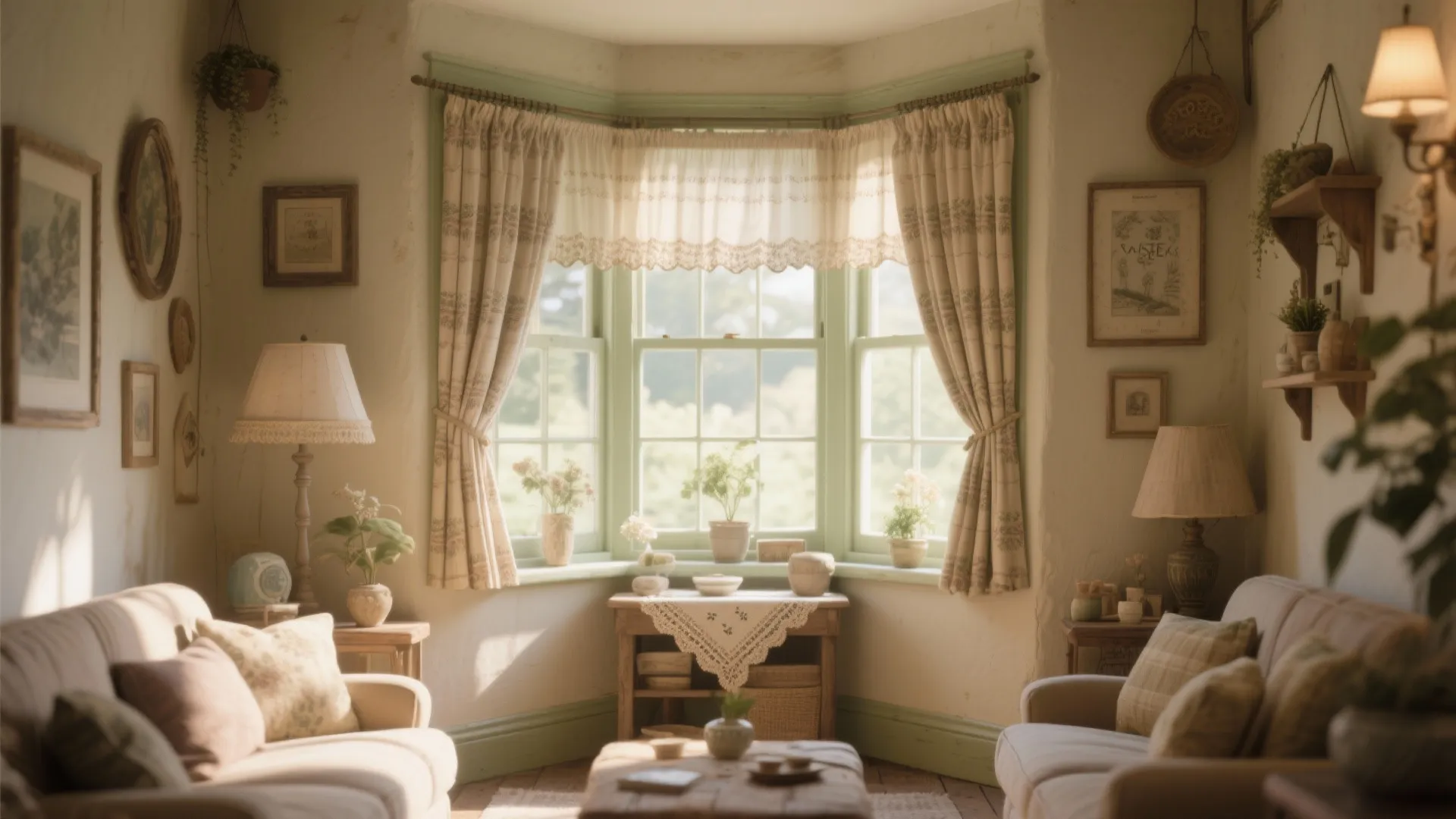 7. Cafe-Style Curtains