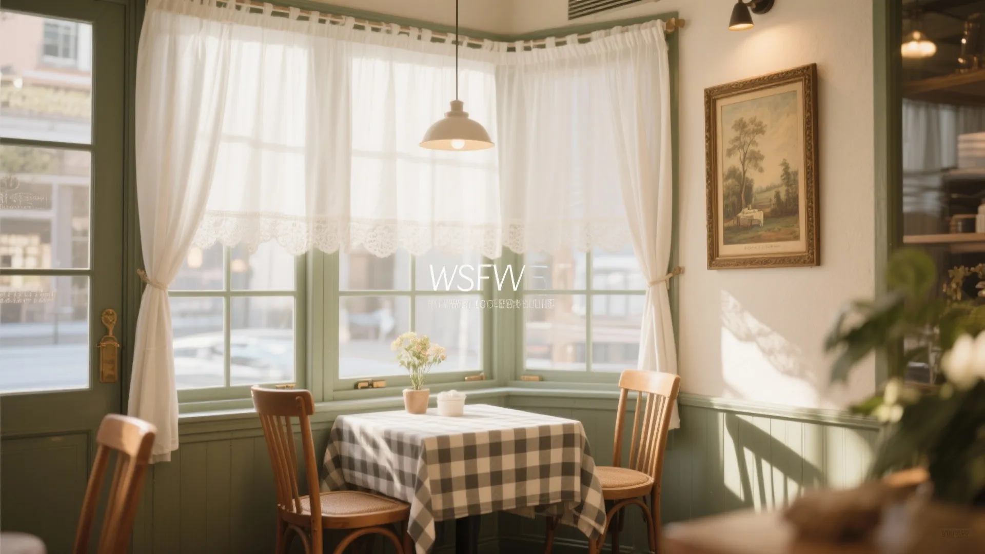 8. Café-Style Half Curtains