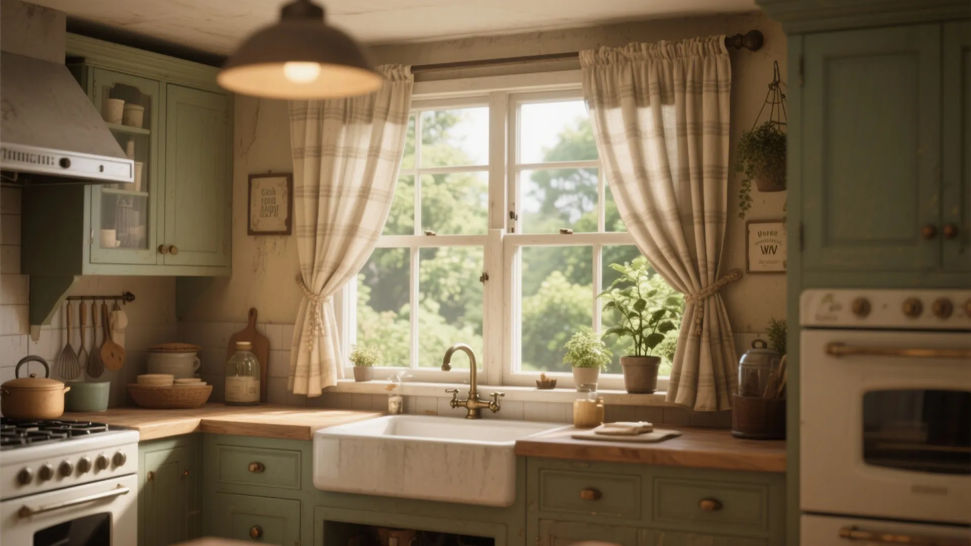 6. Café-Style Half Curtains