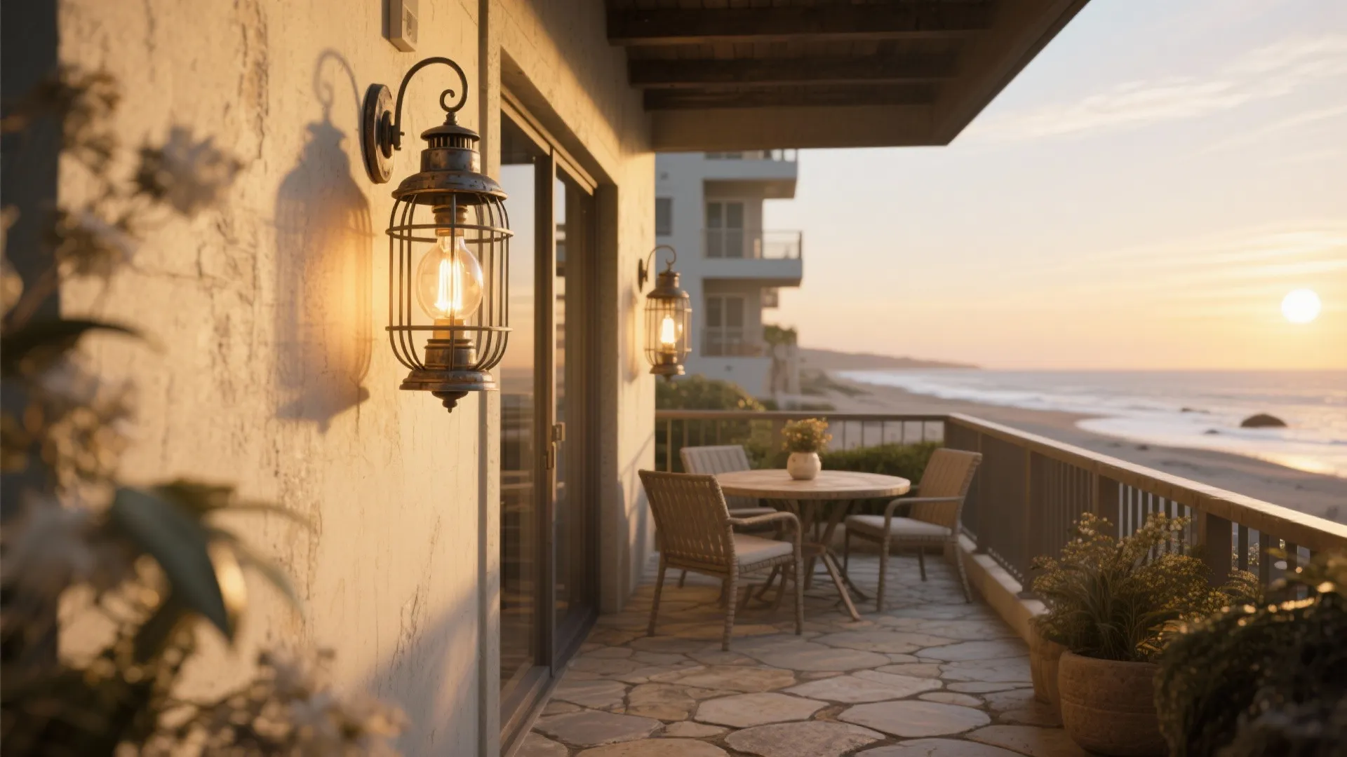 2. Cage Lanterns for Coastal Patios