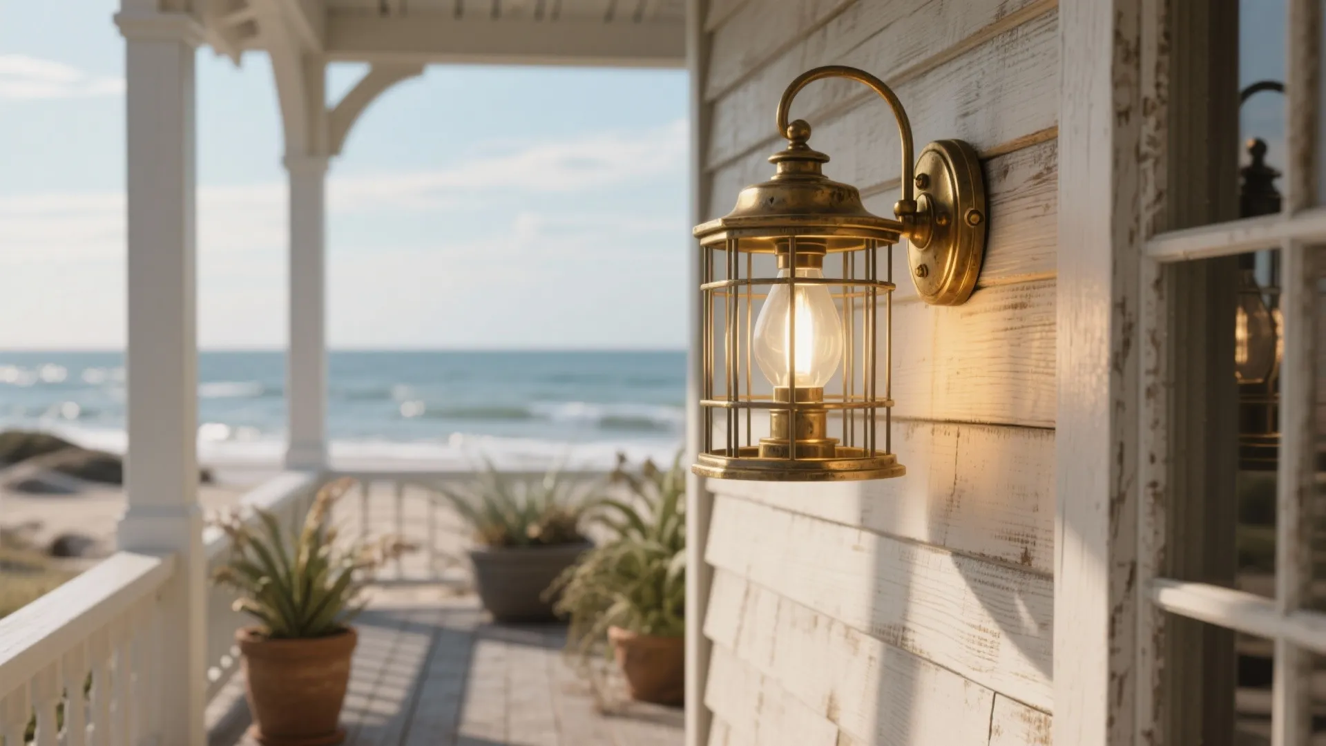 3. Cage Fixture for Coastal or Farmhouse Vibes