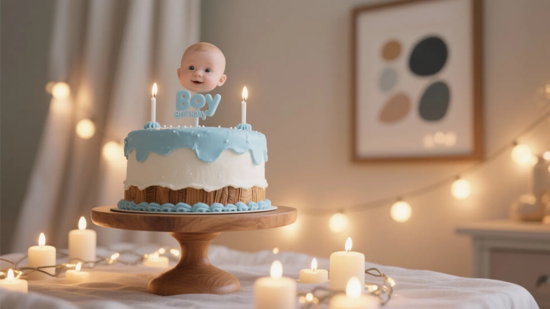 Lighting, Cake Table Styling, and Warm Keepsakes