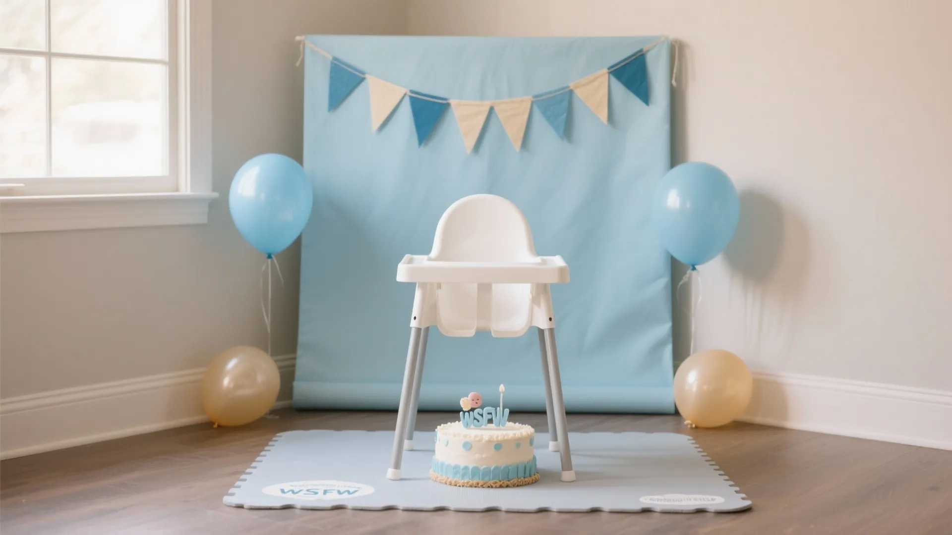 High-Chair Spotlight and Cake Smash Zone