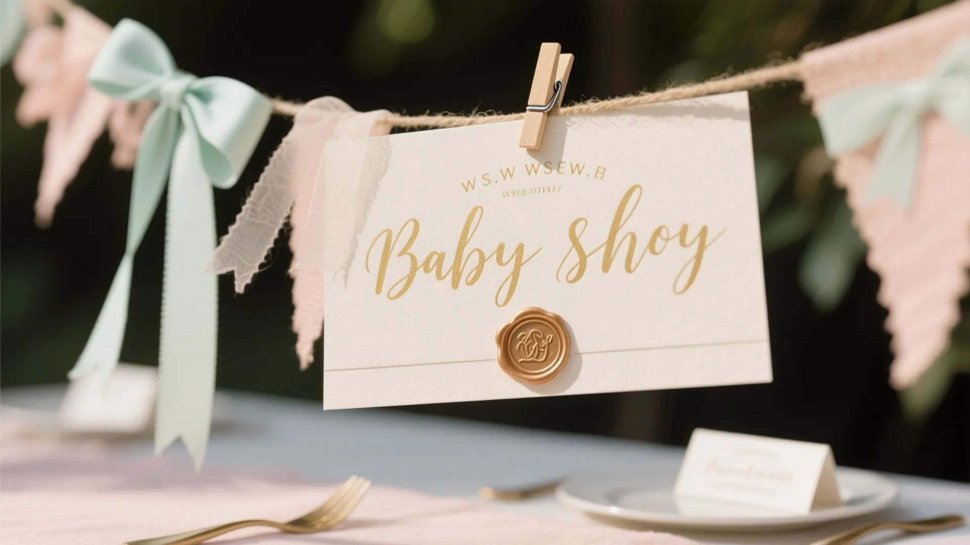 Calligraphy Banners & Keepsake Place Cards