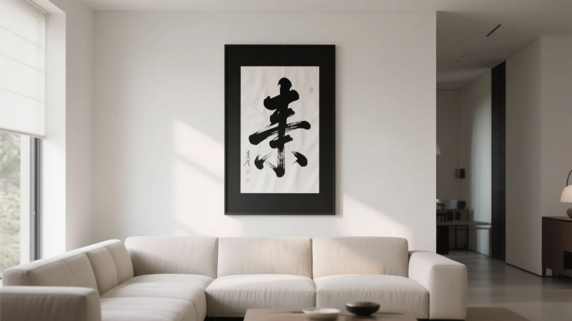 2. Minimalist Calligraphy Art