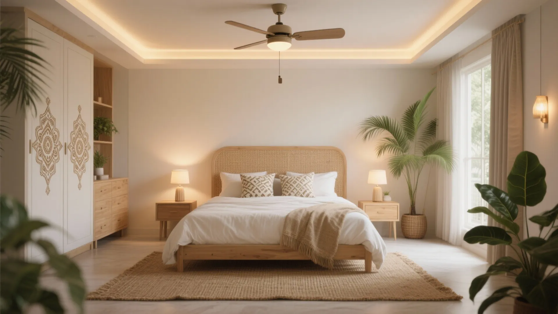 Calm Colors, Biophilic Touches, and Layered Lighting