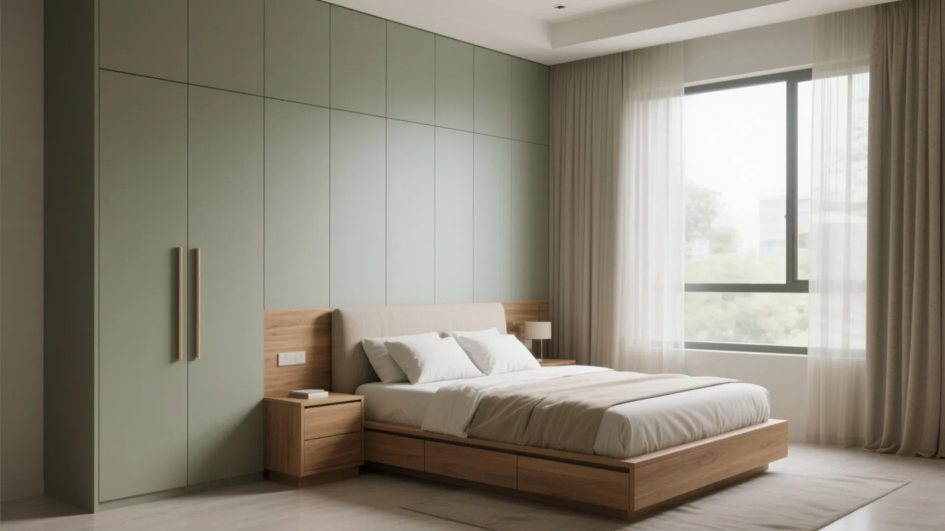 Storage-first bedrooms with calm, clutter-free lines