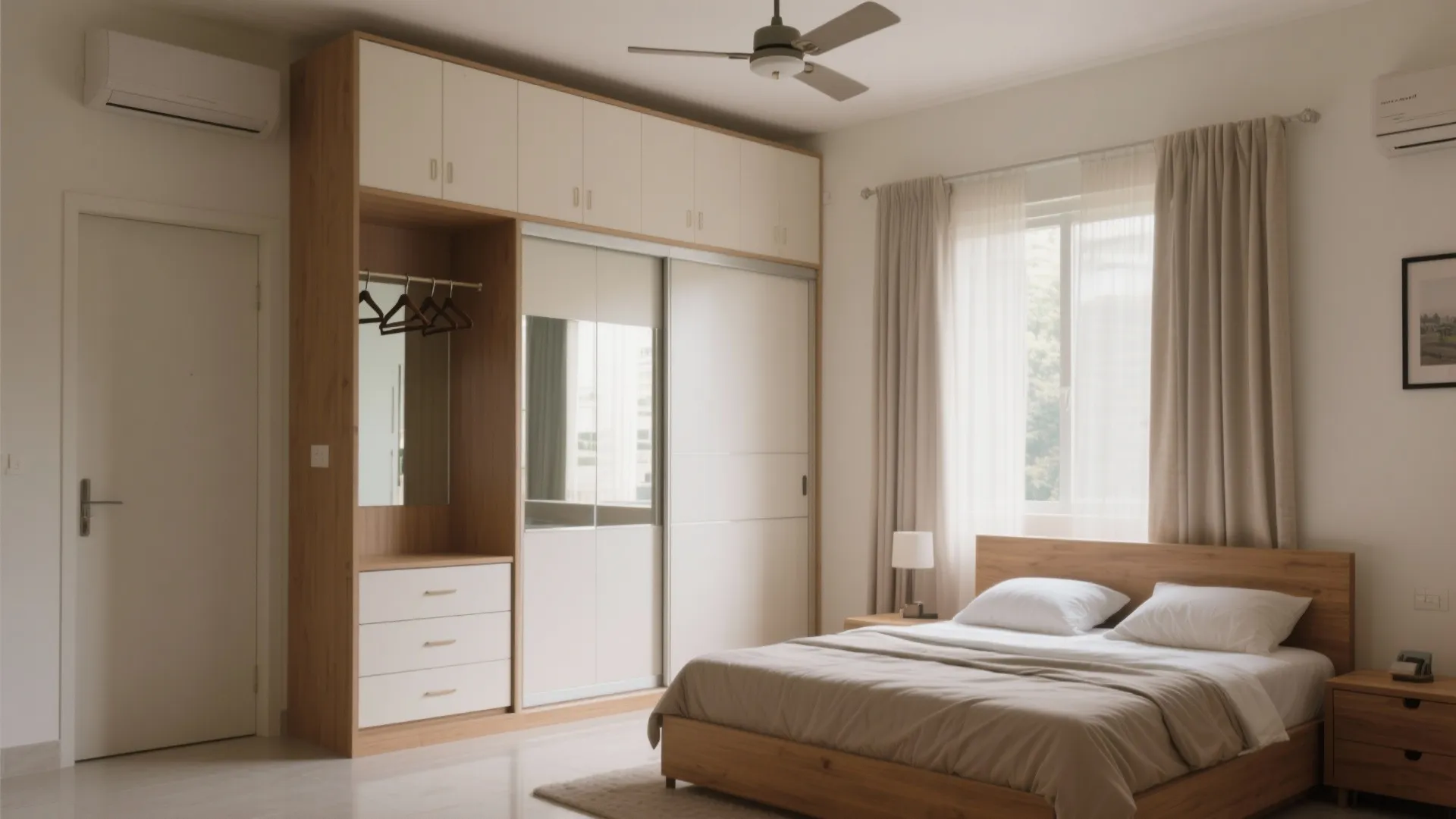 Calm Bedrooms with Smart Wardrobes