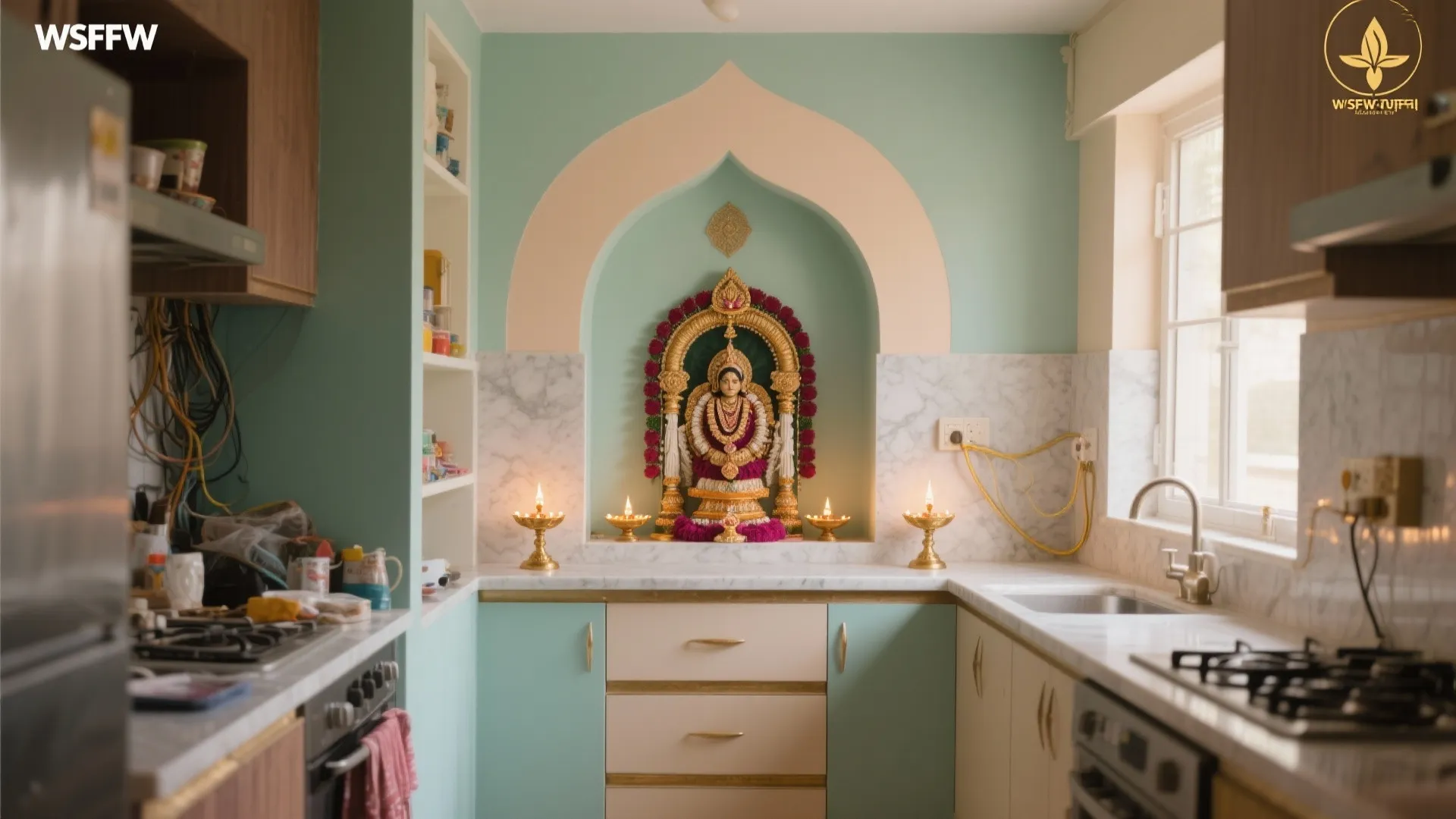 Calm color story with washable textures