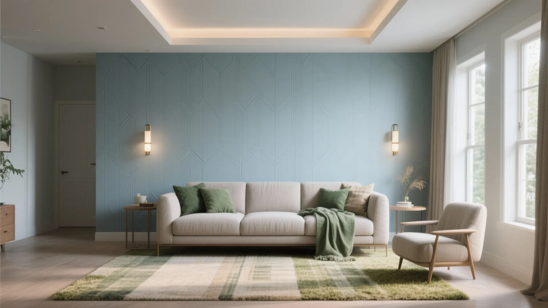 Living Room Wallpaper Feature Wall Ideas That Transform Your Space: 1 Minute to Eye-Catching Living Room Feature Walls Using Wallpaper