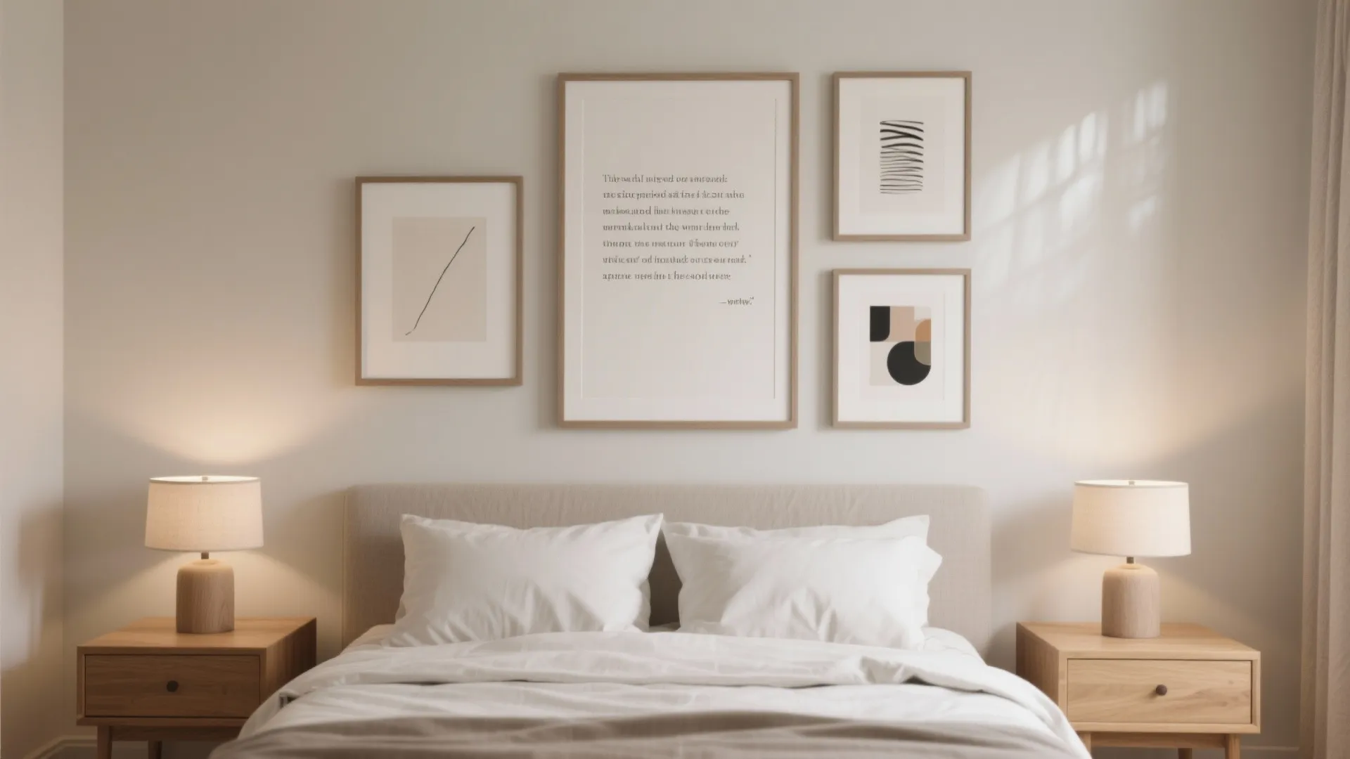 Idea 3: A calm gallery with mixed quotes