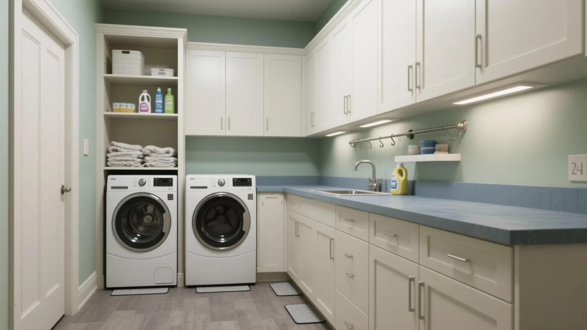 Before and After Small Laundry Room Makeover: 1 Minute to Spot Big Changes in a Small Laundry Room