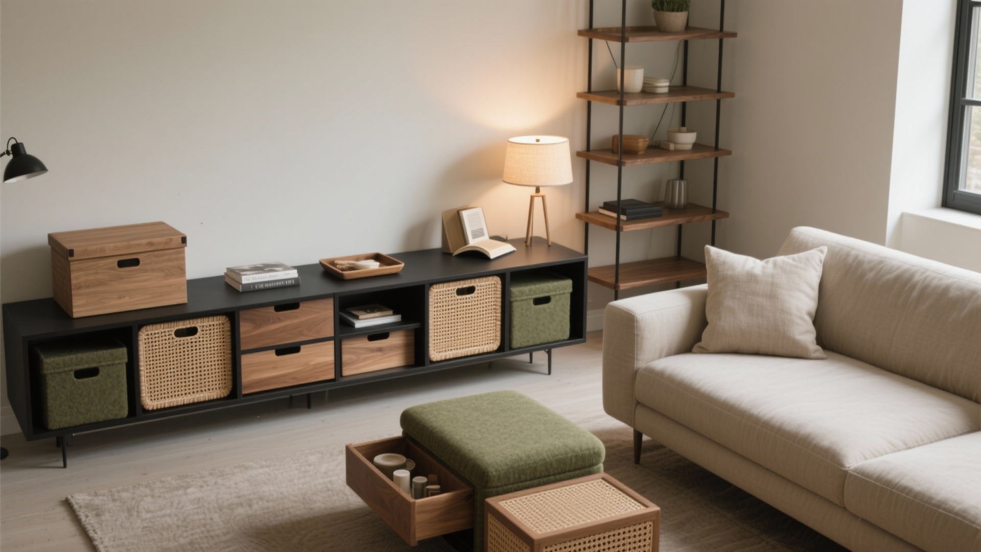 Living Room Storage Box Ideas for a Stylish Clutter-Free Space