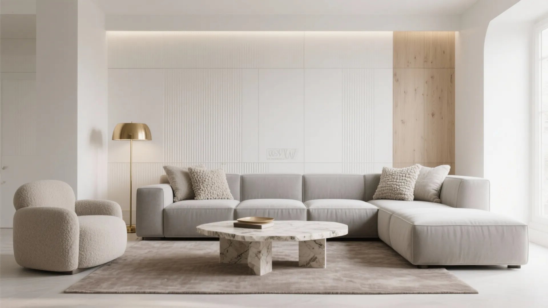 Calm luxe palette with layered textures