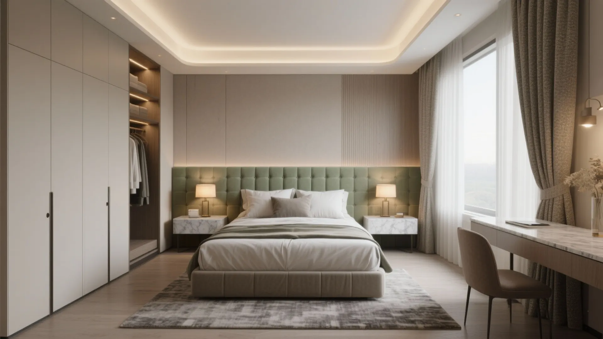 Calm Master Suite: Zoning, Textures, and Quiet Tech