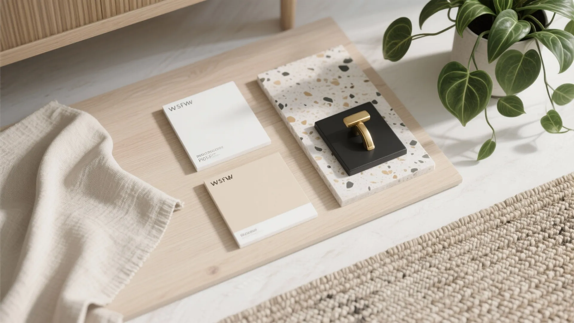 Calm materials and biophilic accents