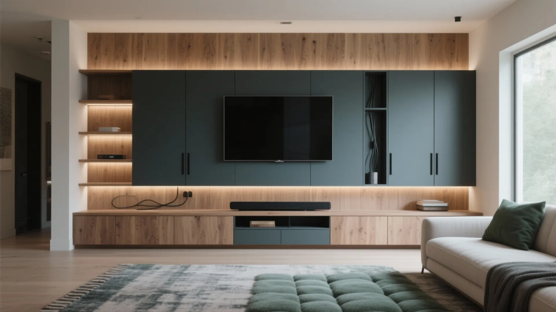 DIY Wall Entertainment Center: Transform Your Living Room with Style: 1 Minute to Build a Stunning DIY Wall Entertainment Center