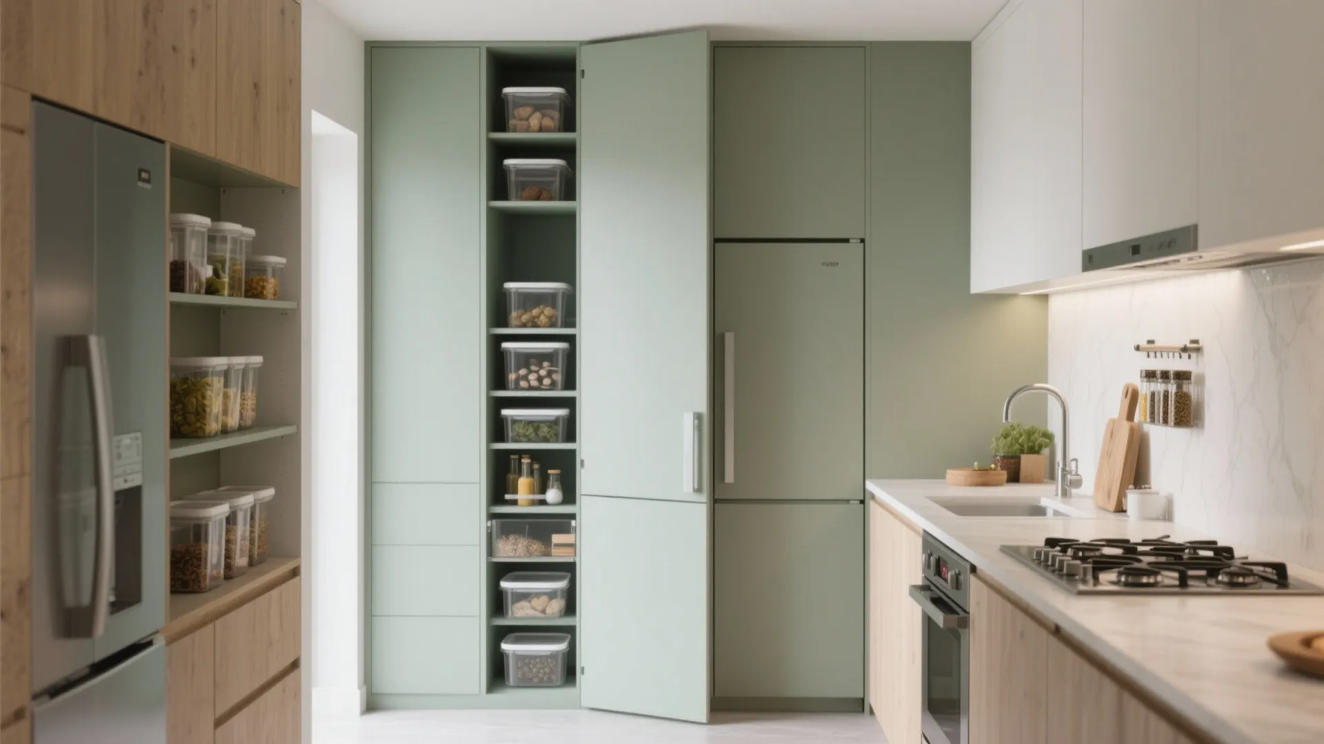 Larder Kitchen Layout Ideas for Small Modern Homes: 1 Minute to Elevate Your Pantry Game: Larder Kitchen Layouts Made Simple