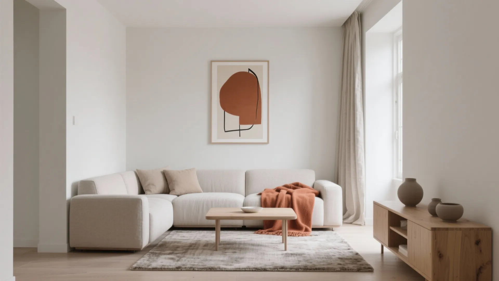 Calm Neutrals, One Confident Accent