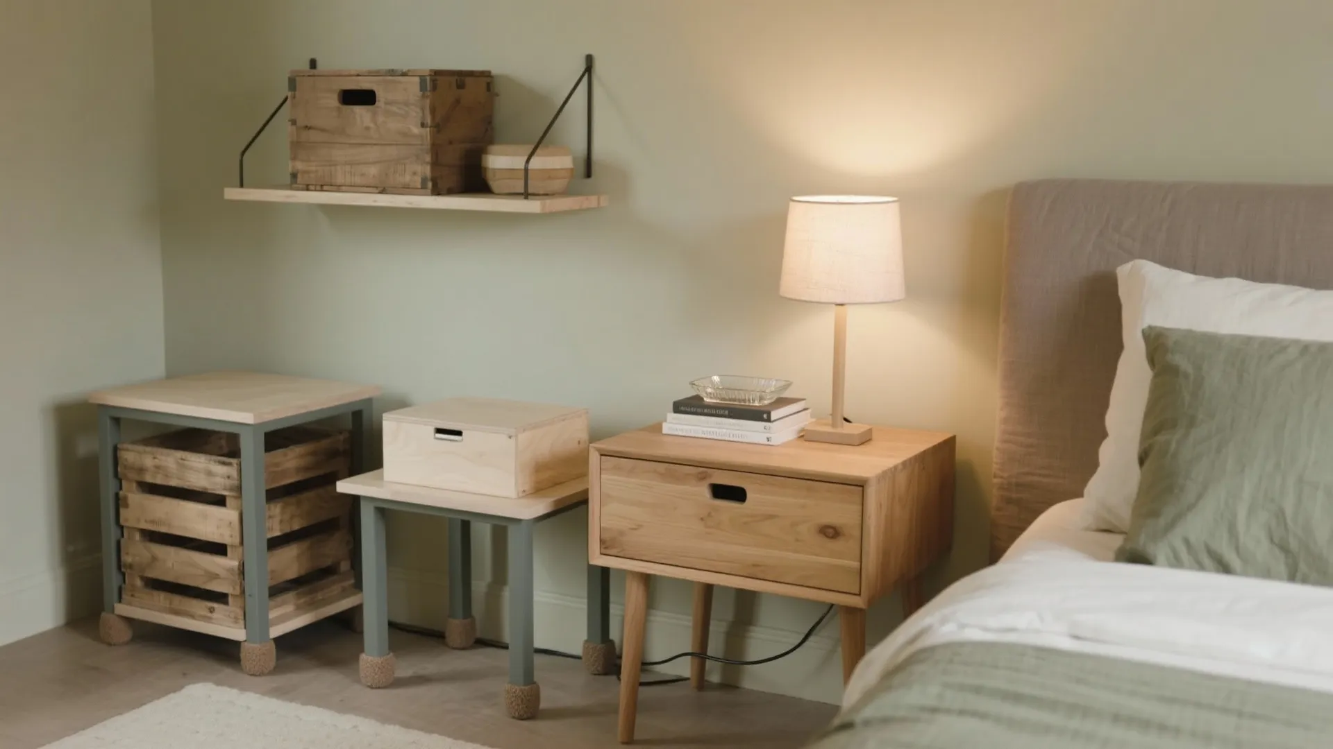 Bedside Table DIY Ideas: Simple Projects for Every Bedroom: 1 Minute to Transform Your Bedroom with Easy DIY Bedside Table Ideas