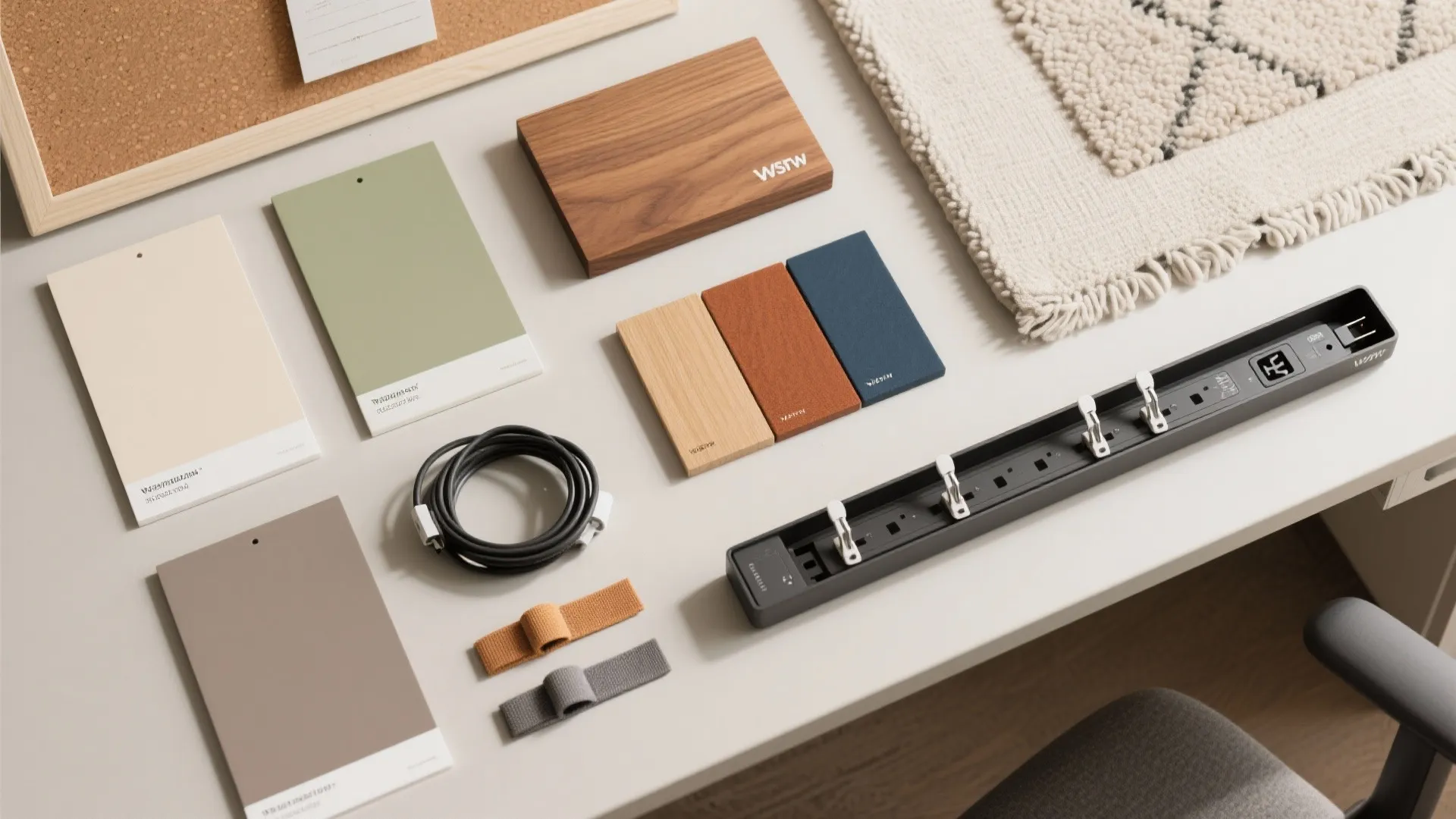 5) Calm colors, warm textures, and cable discipline