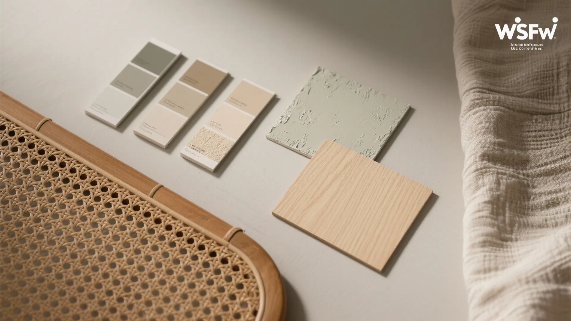 4) Calm, cohesive palette with texture contrast