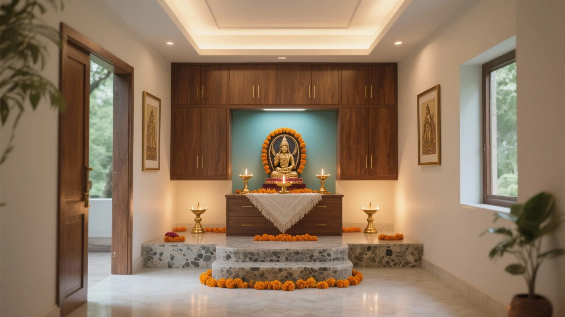 Pooja Room Dimensions as per Vastu: Perfect Guide for Every Home: 1 Minute to Pick the Right Pooja Room Size as per Vastu