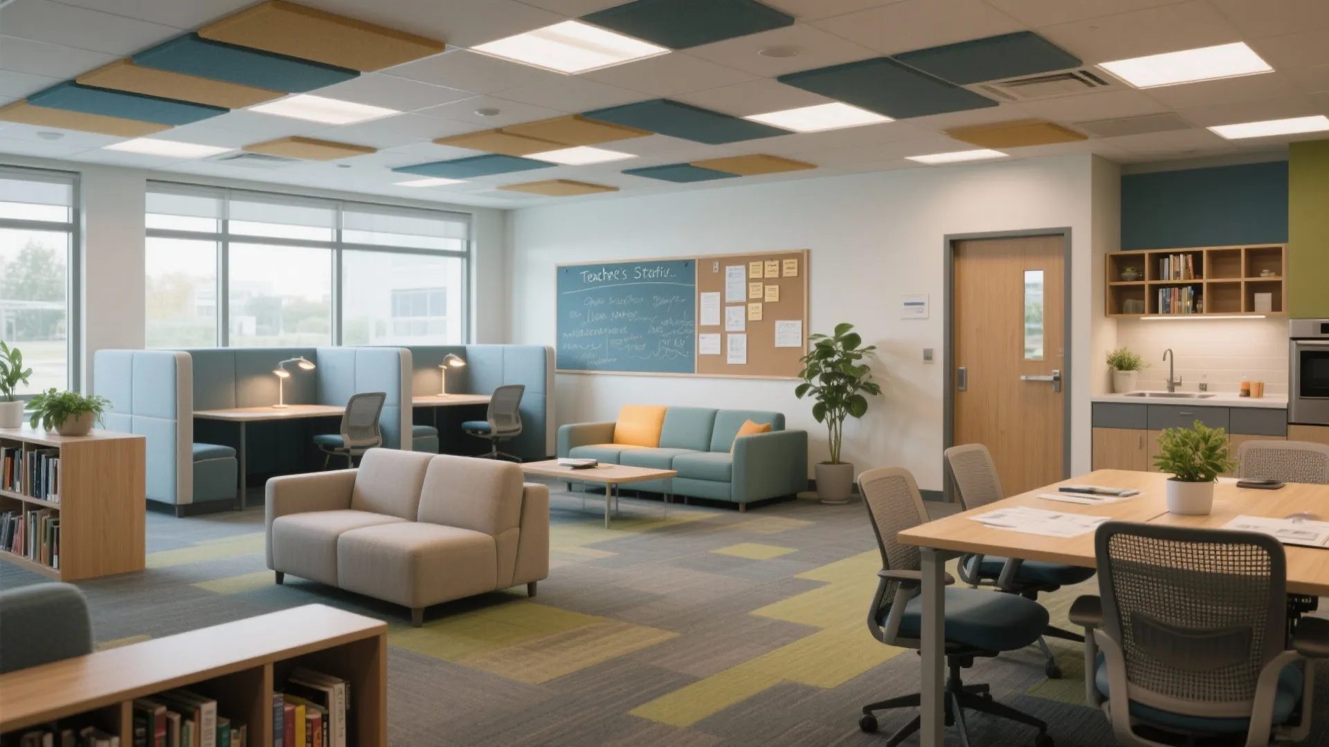 Teachers Staff Room Design: Smart Solutions for Modern Schools: 1 Minute to Transform Your Staff Room into a Productive Retreat