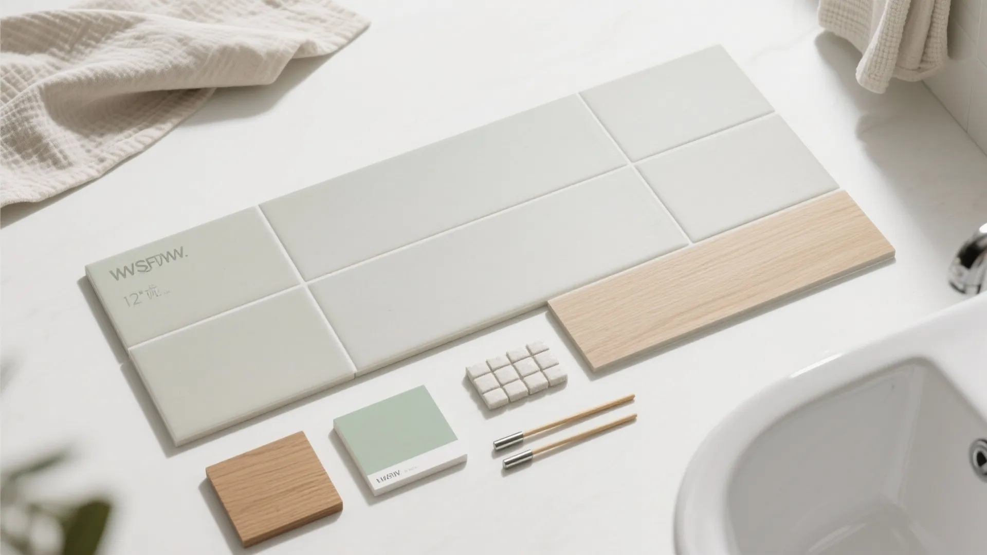 Calm Palette, Big Tiles, and Thoughtful Lines