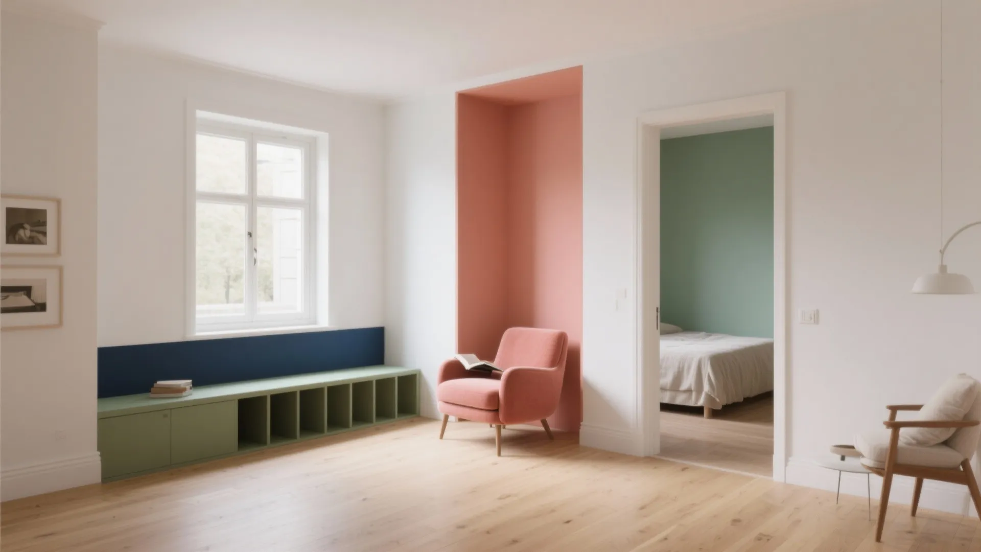 Gentle Color Zoning with a Calm Base