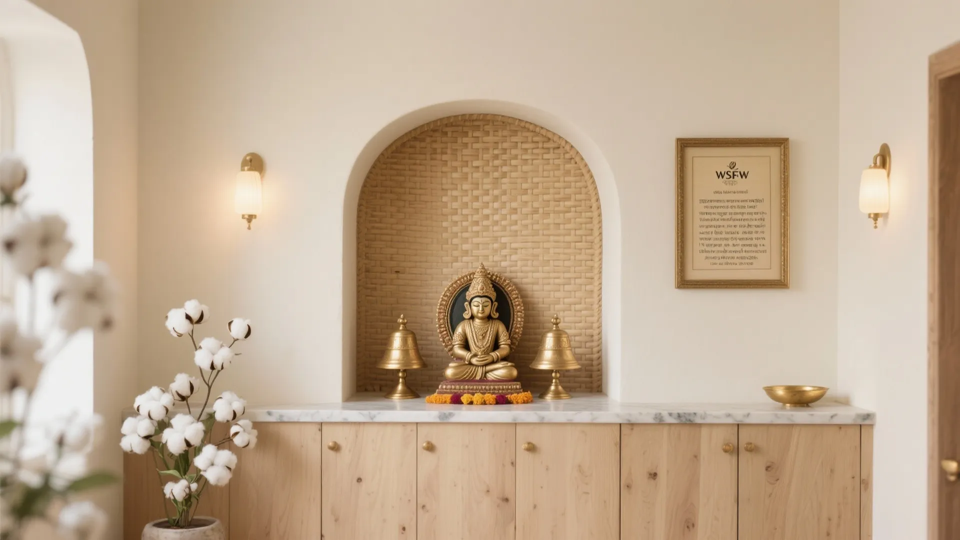 Calming Colors and Textured Back Panels