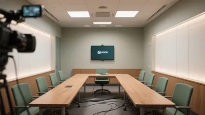 Modern Conference Room Design with Tech Integration