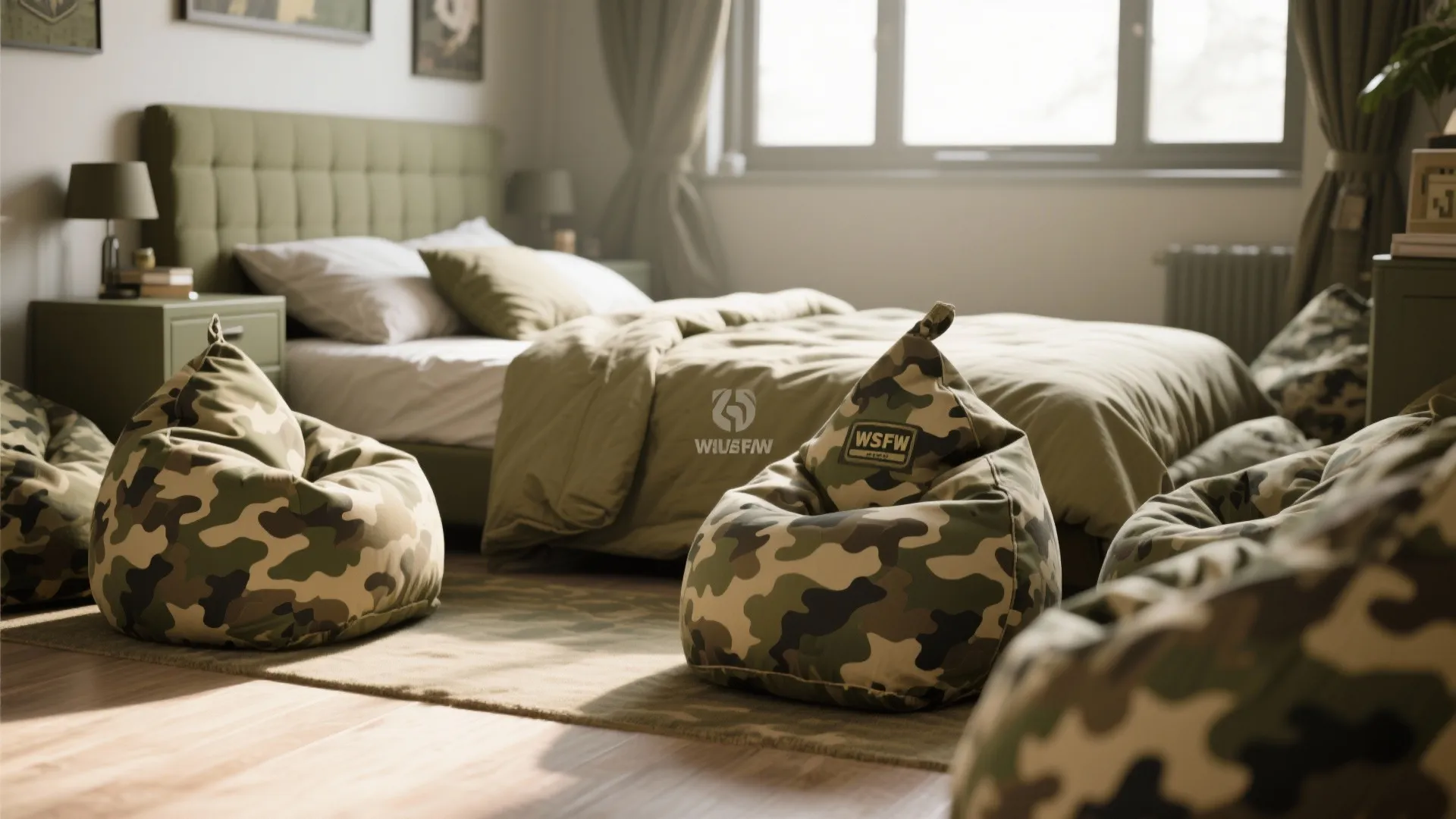 Tip 9: Camo Bean Bags