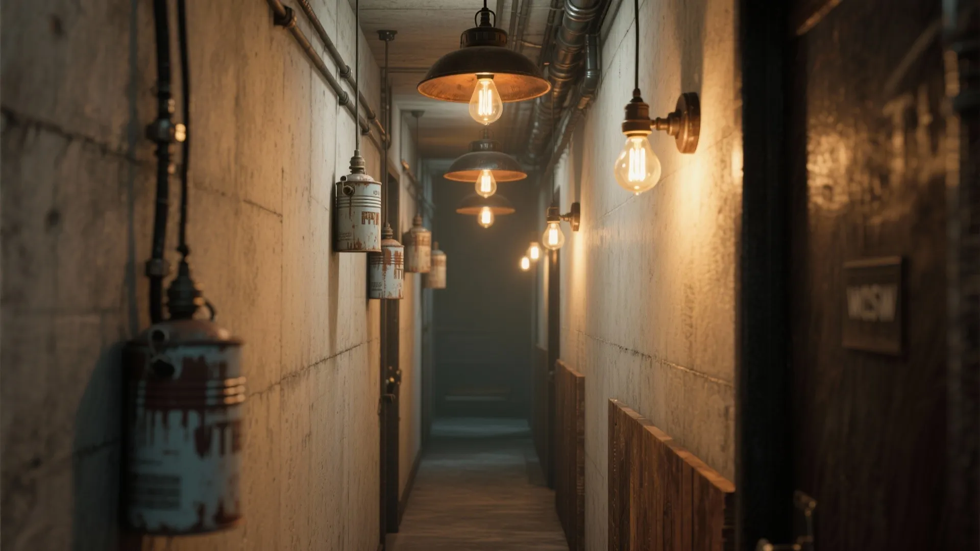 5. Paint can pendant lights for an industrial vibe