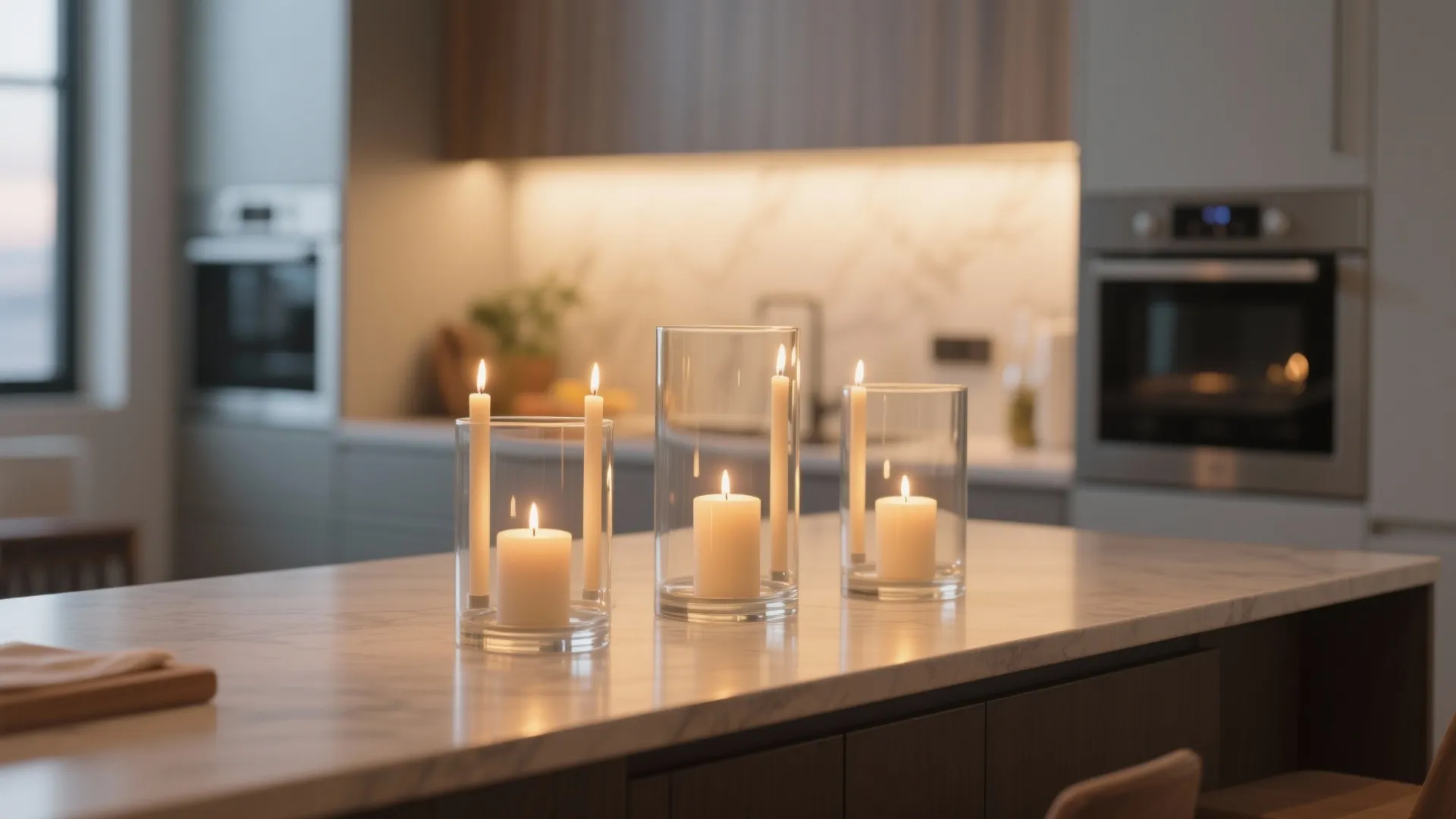 9. Candle Cluster in Safe Holders