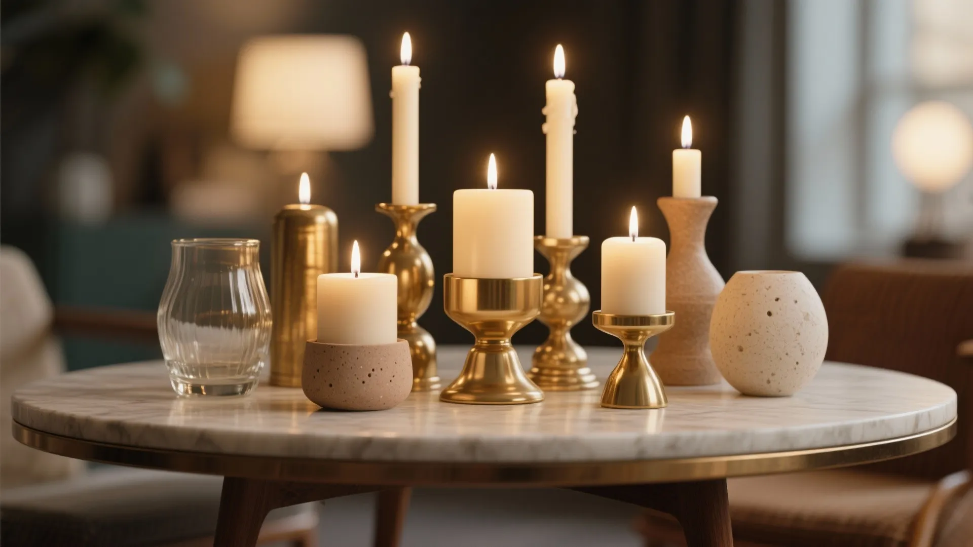 Candle Groupings with Mixed Holders
