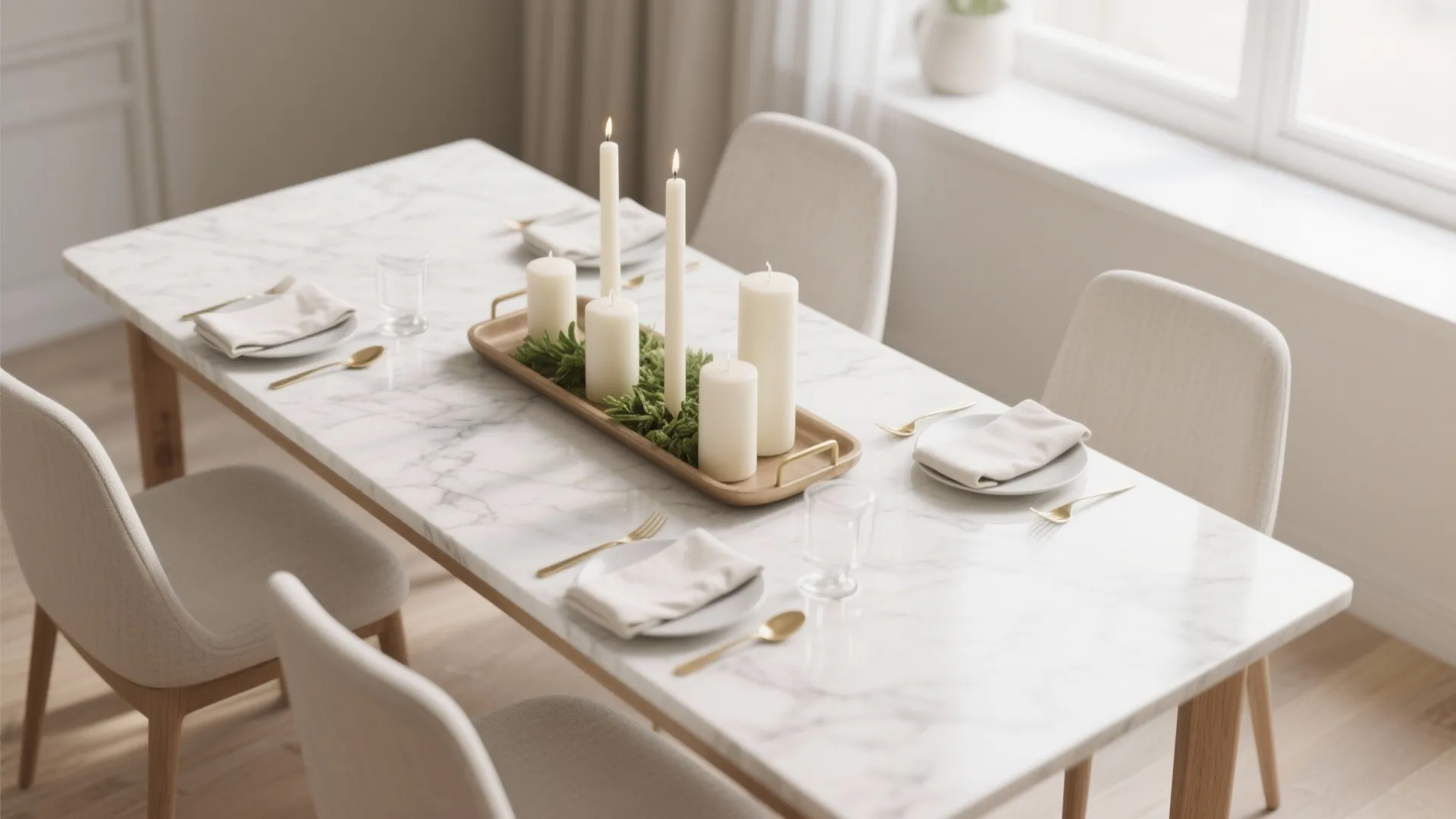 Monochrome Candle Cluster