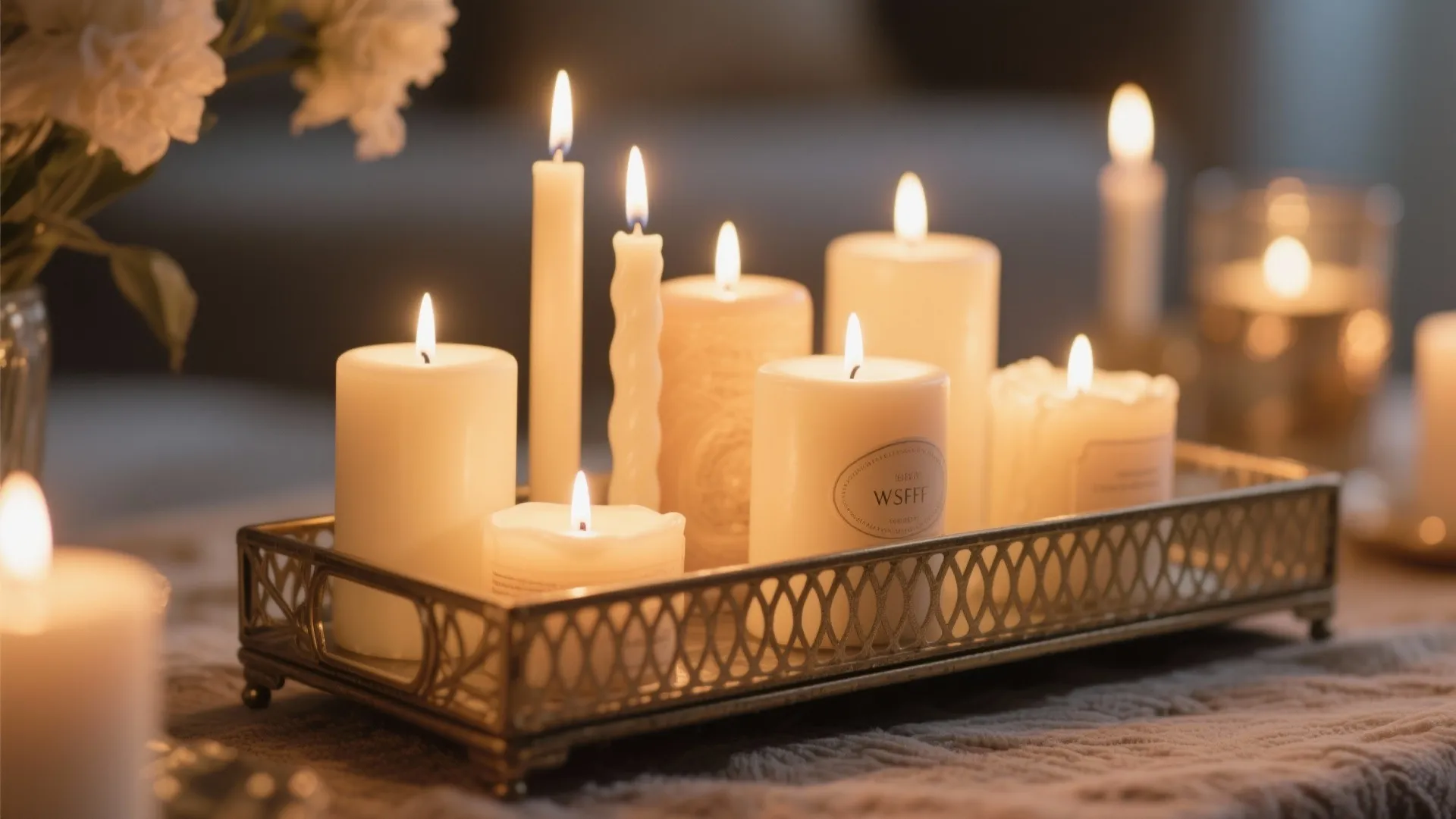 3. Candle and Tray Combos